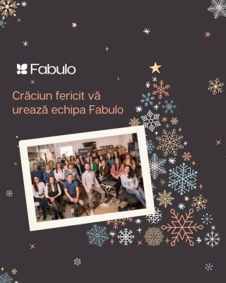 🎄 Crăciun fericit vă urează echipa Fabulo! ✨ 🎁 Sărbătorile sunt momentul perfect pentru a încetini ritmul, a vă relaxa și...
